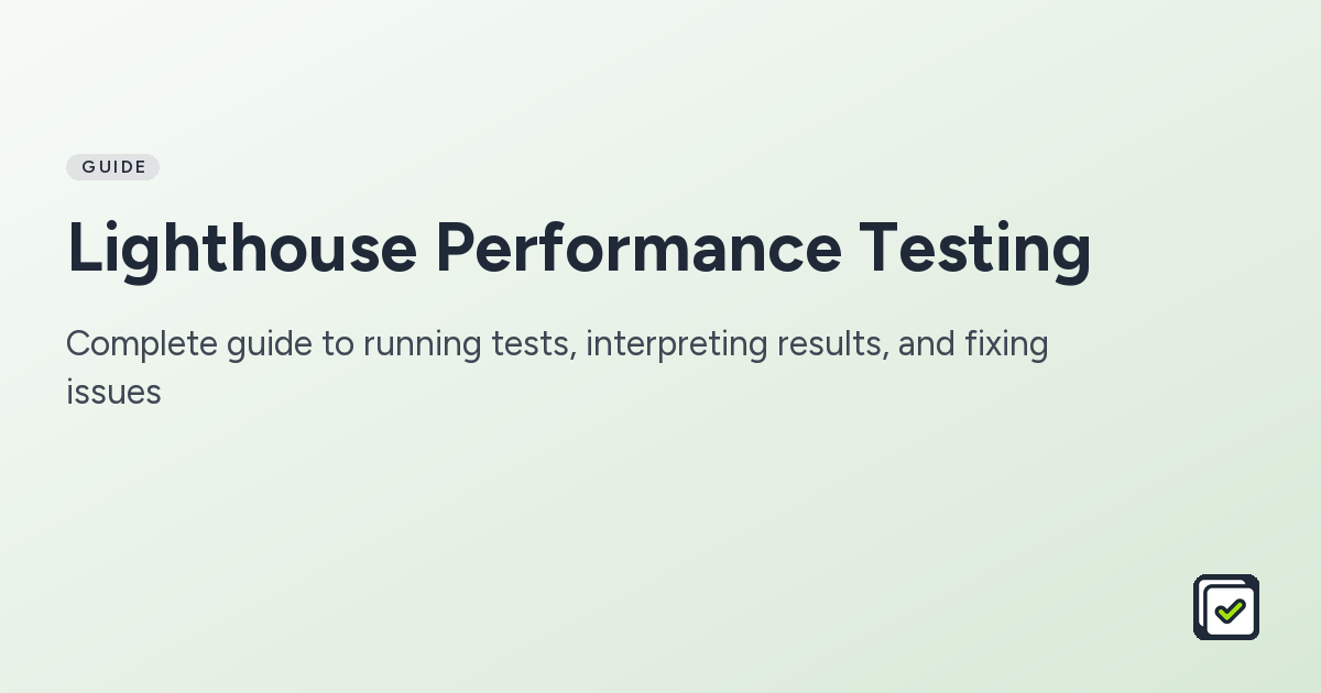 Sitewide Lighthouse Testing: How to run Lighthouse across your whole site, not just one page